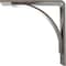 Ekena Millwork Morris Steel Bracket, Hammered Silver 3"W x 8"D x 8"H BKTM03X08X08MOHSV - alternate 3